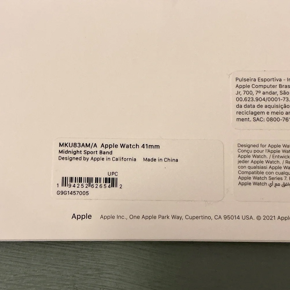Apple Watch Sport Band 41 MM Midnight